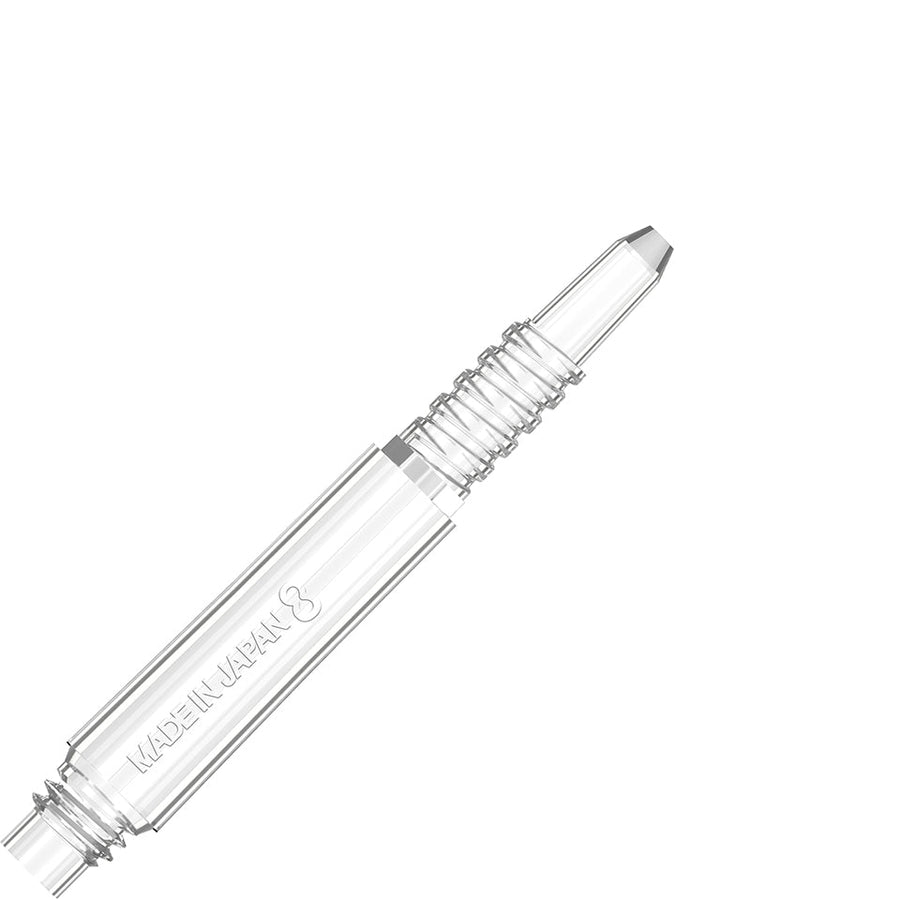 8 FLIGHT LOCKED DART SHAFTS - Clear