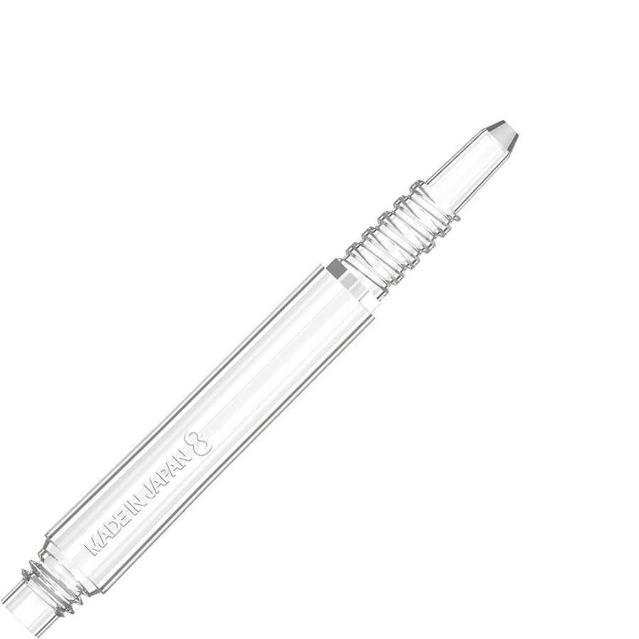 8 FLIGHT LOCKED DART SHAFTS - Clear
