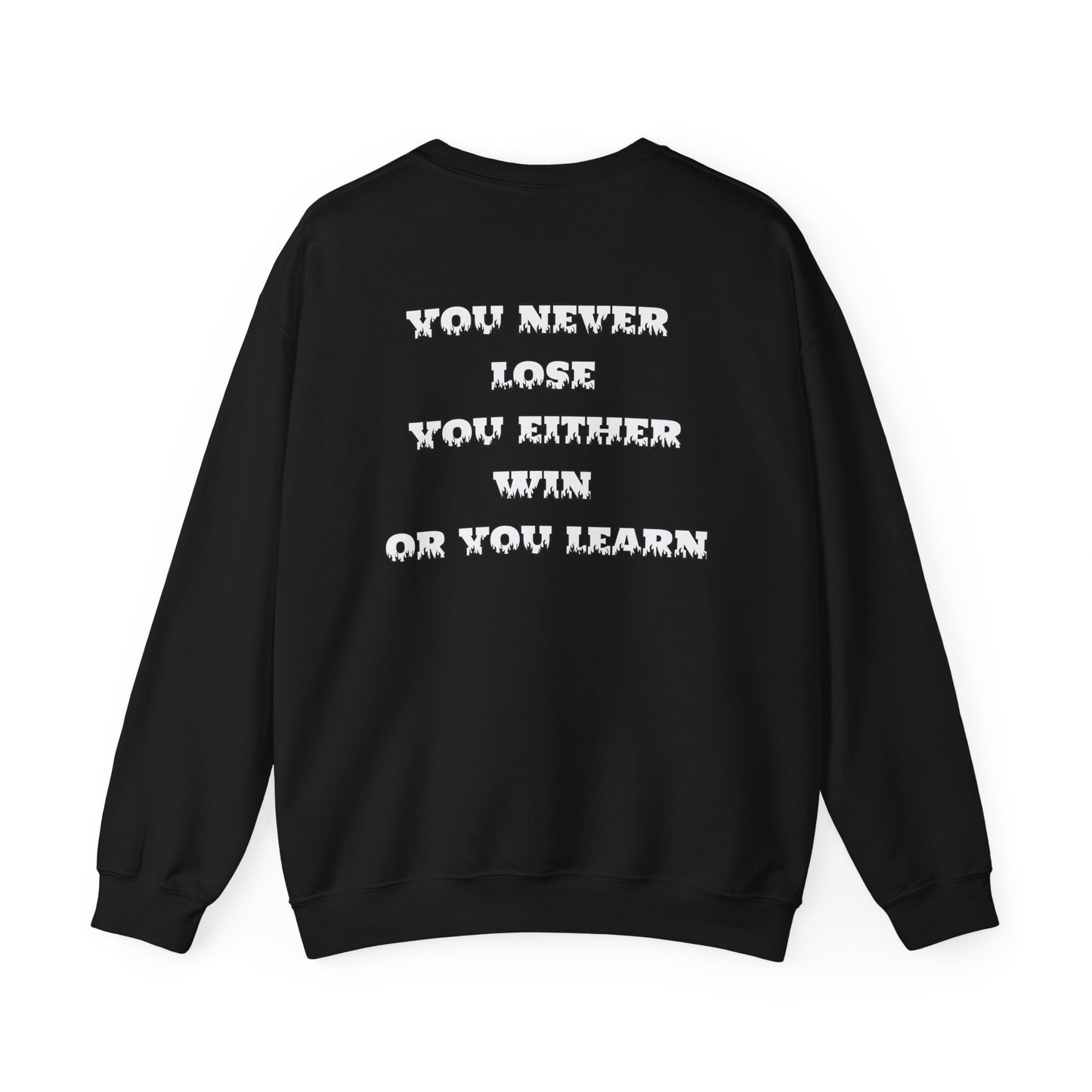 Raptor Logo/ Never Loose White Lettering Unisex Heavy Blend™ Crewneck Sweatshirt