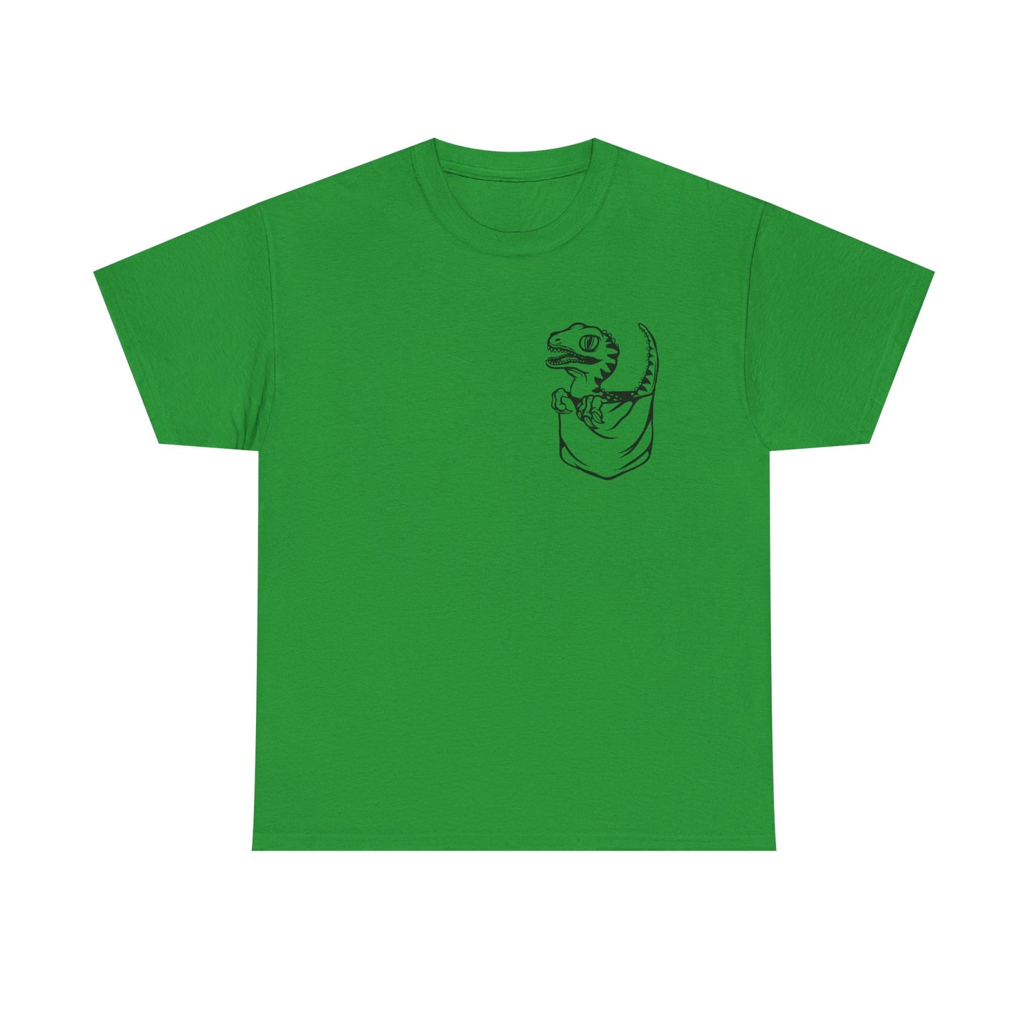 Raptor Pocket Tee - Fun Cotton Shirt for Dart Lovers, Casual Wear, Dino-Themed