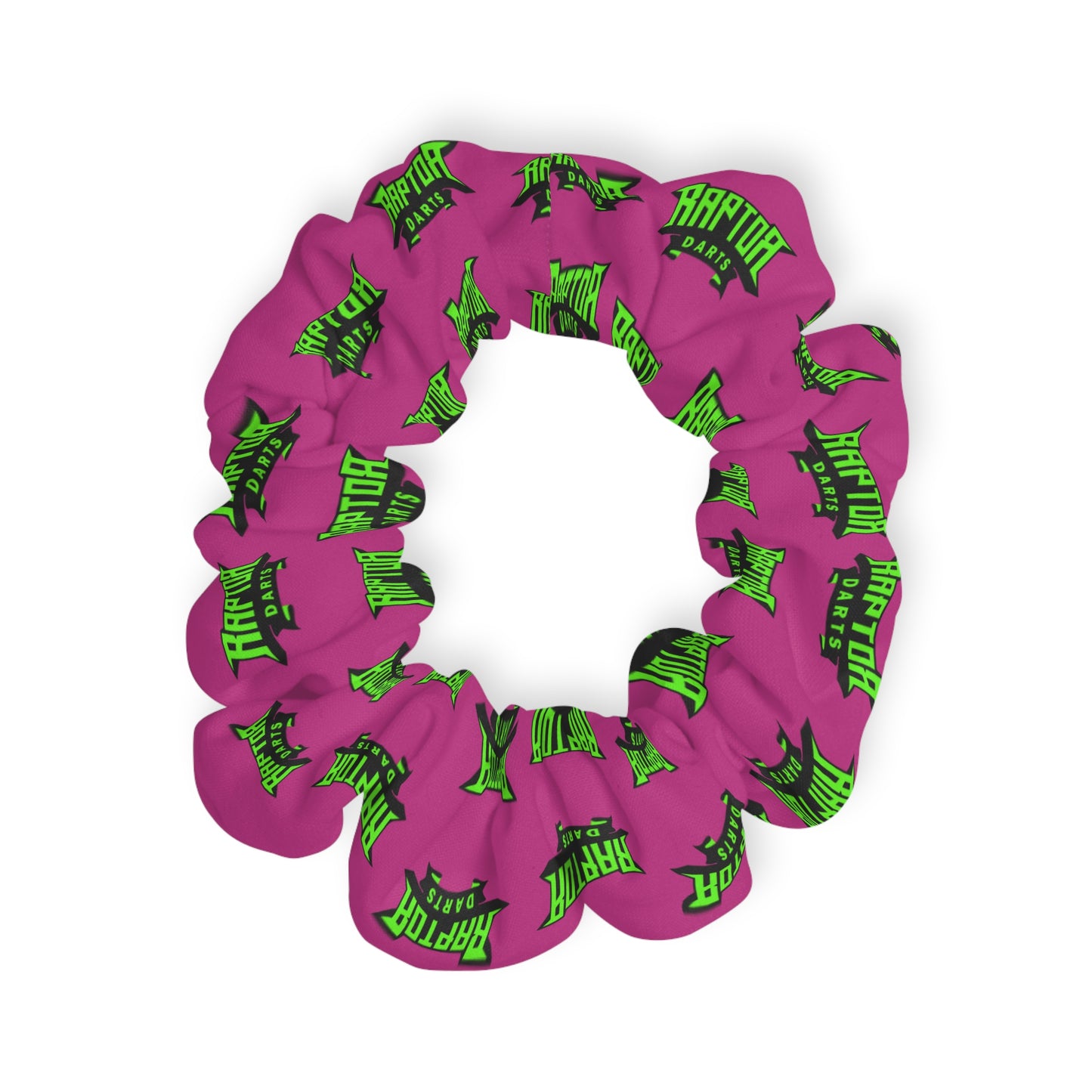 Raptor Darts Logo Scrunchie Pink/Green