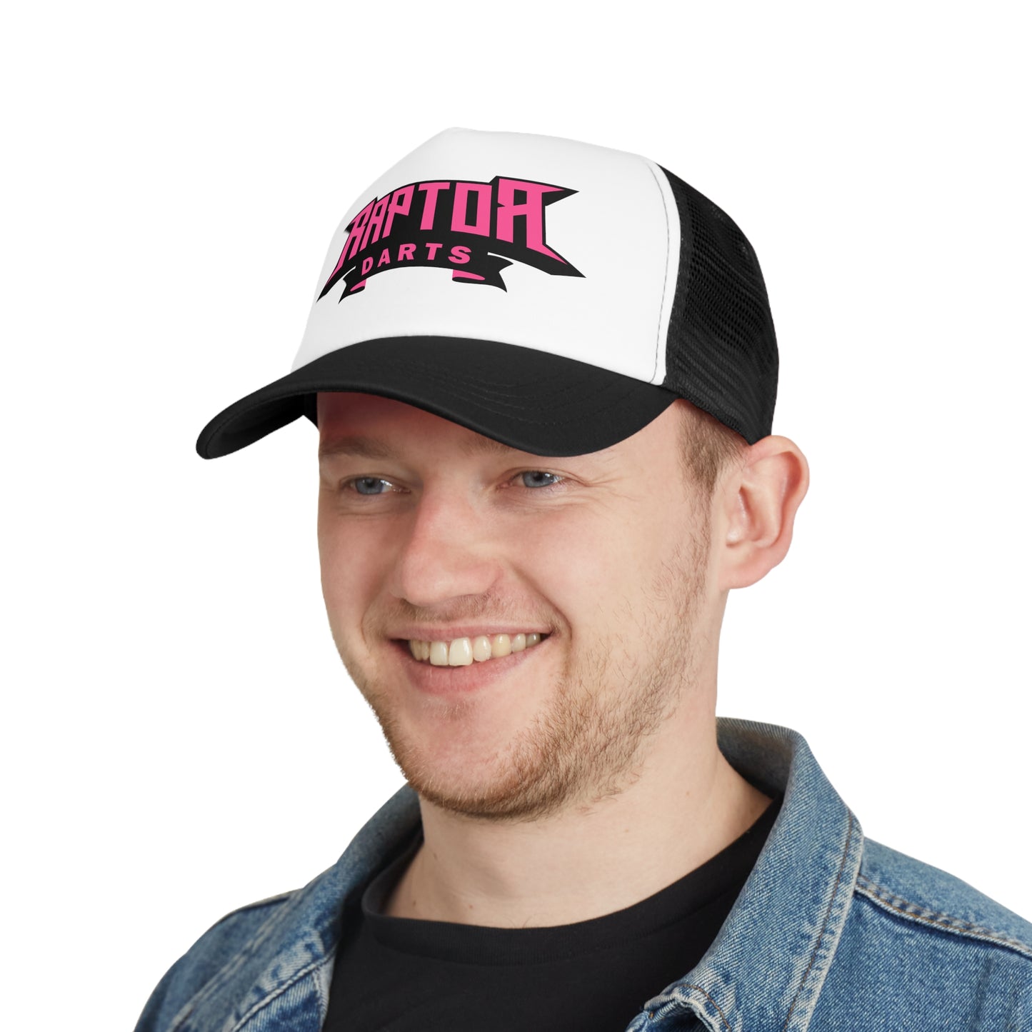 Raptor Darts Mesh Cap Pink Logo - Sporty Hat for Dart Enthusiasts