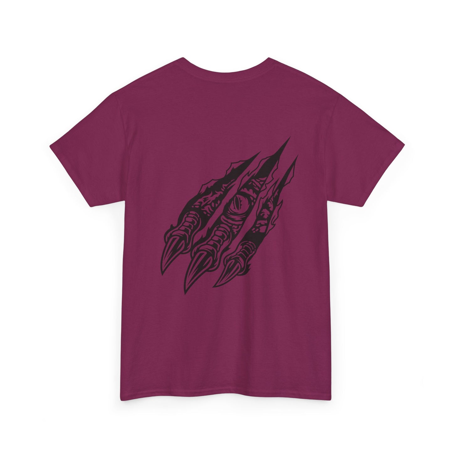 Raptor Front Logo and Claws on Back Unisex Heavy Cotton Tee