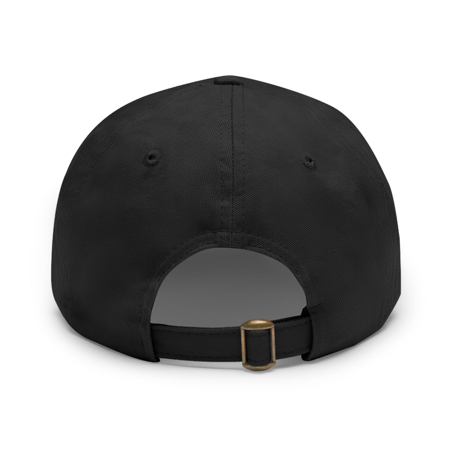Stylish Dad Hat with Leather Patch Raptor Logo, Casual Headwear, Perfect for Darts Fans, Outdoor Activities, Everyday Wear