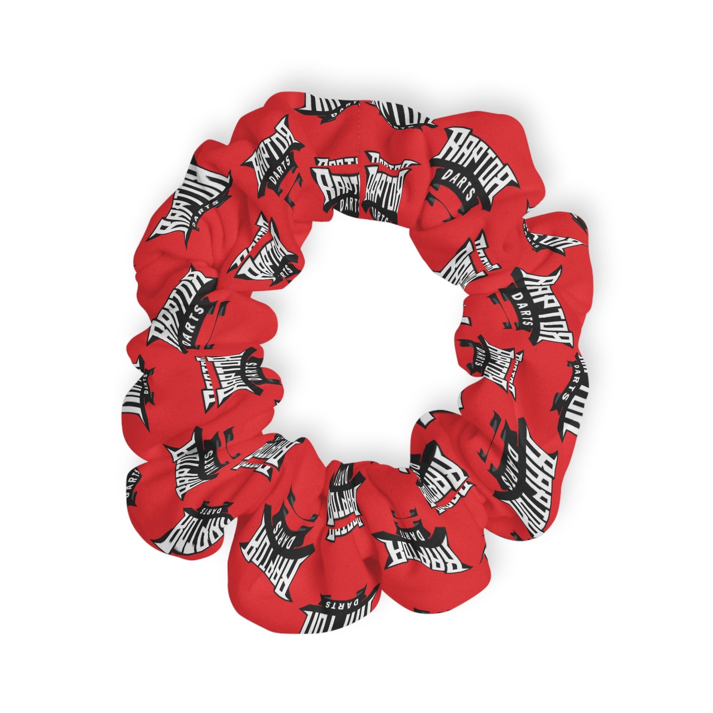 Raptor Darts Logo Scrunchie Red
