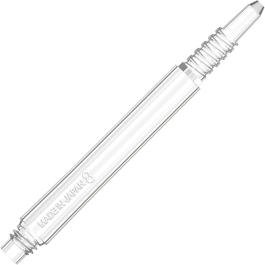 8 FLIGHT LOCKED DART SHAFTS - Clear