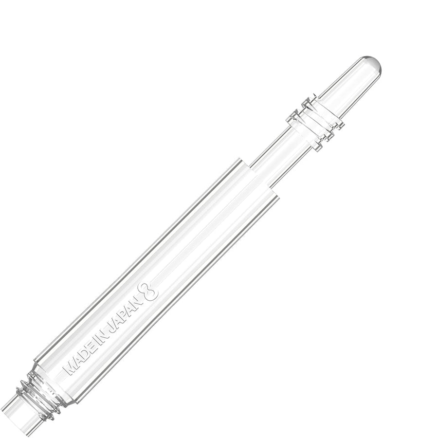 8 FLIGHT SPINNING DART SHAFTS - Clear