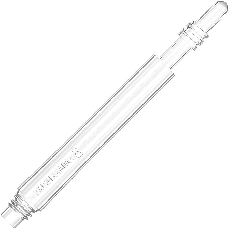 8 FLIGHT SPINNING DART SHAFTS - Clear