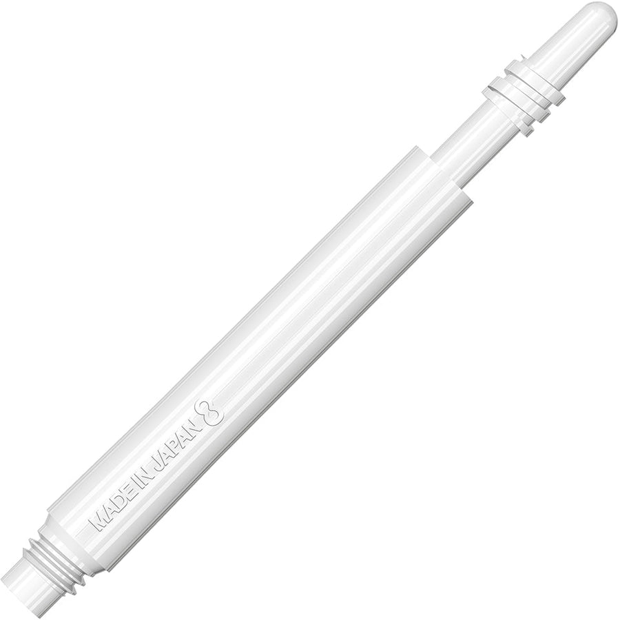 8 FLIGHT SPINNING DART SHAFTS - White