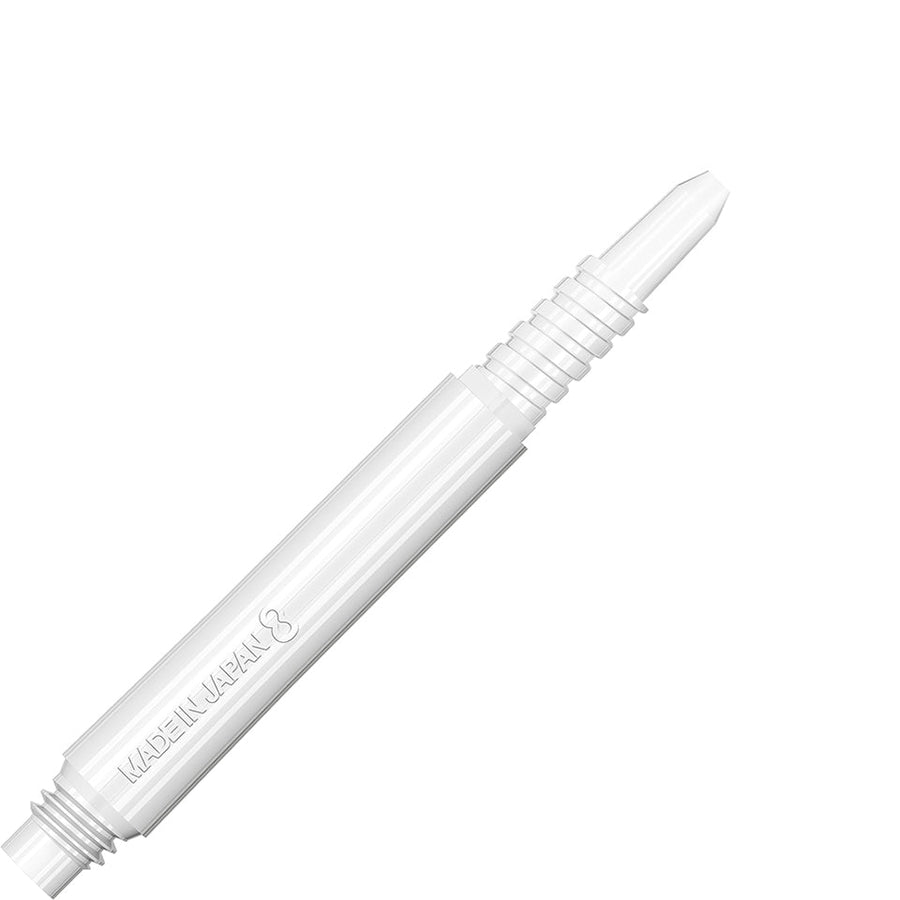 8 FLIGHT LOCKED DART SHAFTS - White