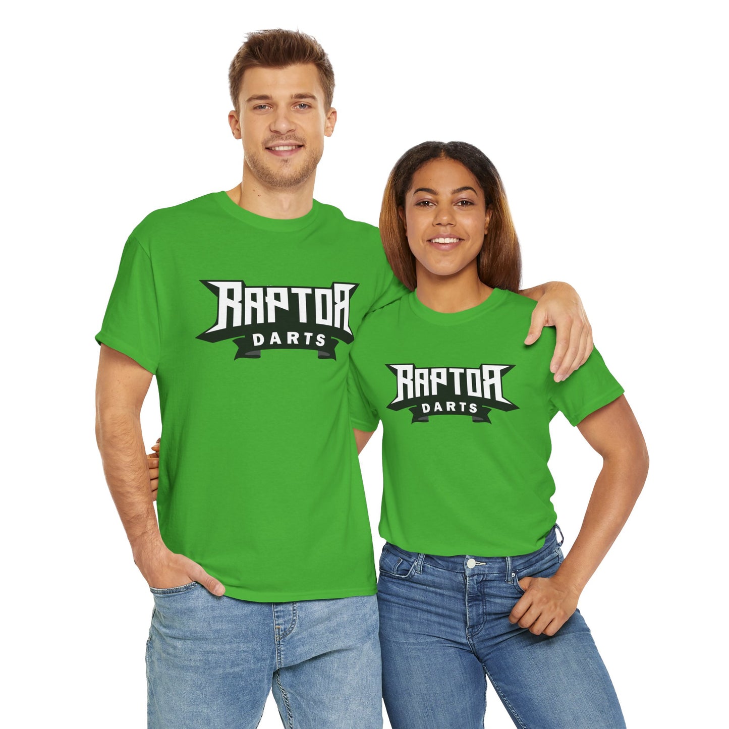 Raptor Front Logo and Claws on Back Unisex Heavy Cotton Tee