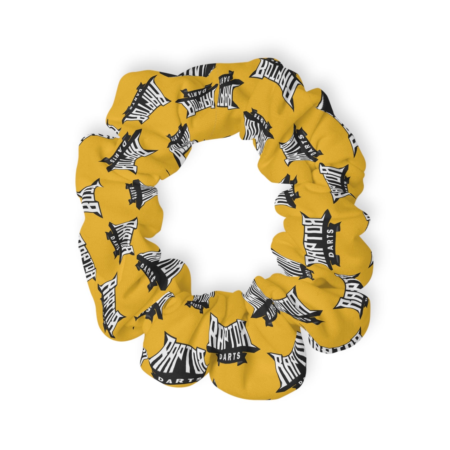 Raptor Darts Logo Scrunchie Yellow
