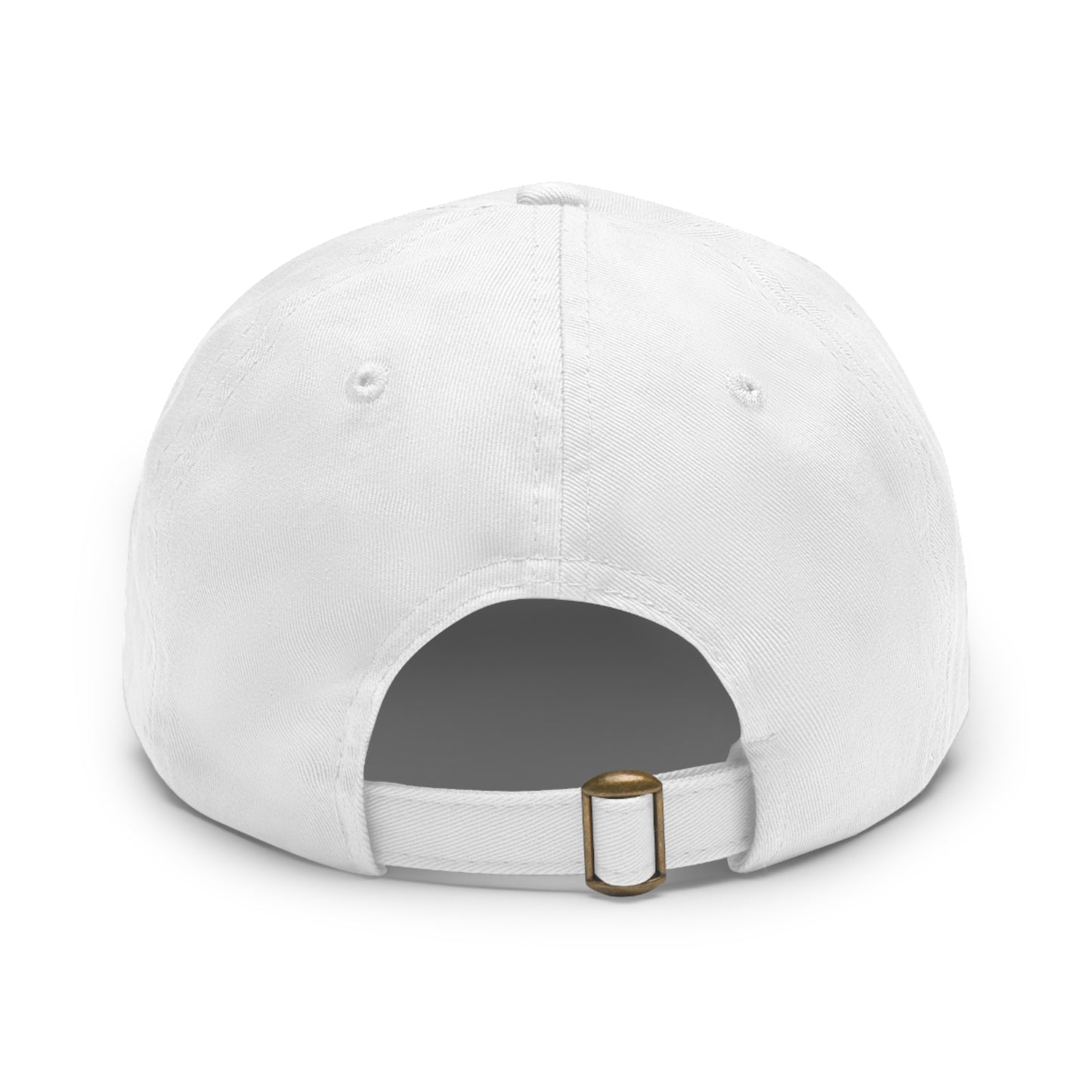 Stylish Dad Hat with Leather Patch Raptor Logo, Casual Headwear, Perfect for Darts Fans, Outdoor Activities, Everyday Wear