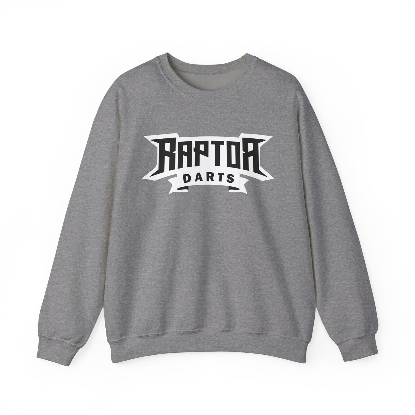 Raptor Logo/ Never Loose White Lettering Unisex Heavy Blend™ Crewneck Sweatshirt