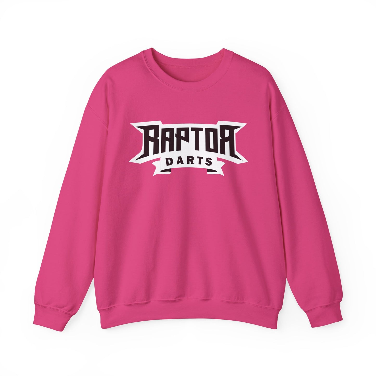 Raptor Logo/ Never Loose White Lettering Unisex Heavy Blend™ Crewneck Sweatshirt
