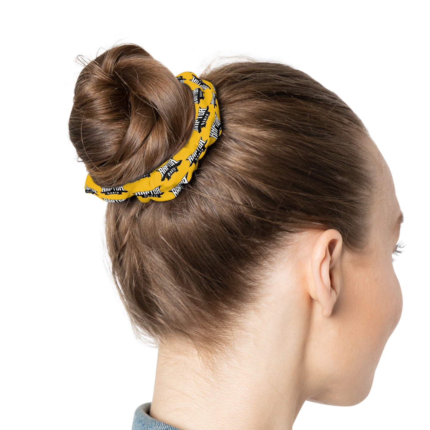 Raptor Darts Logo Scrunchie Yellow