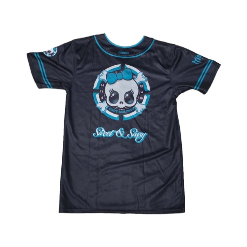 Sweet and Sassy Black/Teal Baseball Jersey
