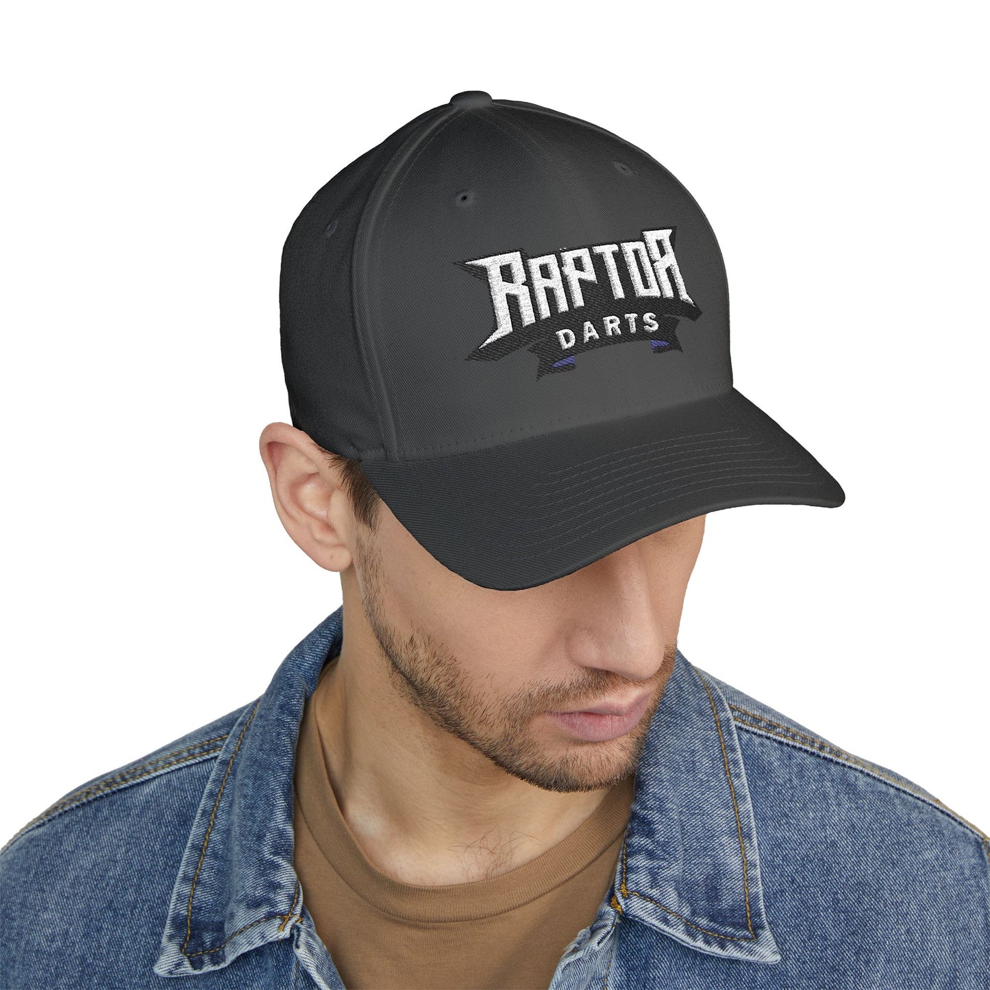 Raptor Darts Embroidered Cap, Structured Baseball Hat, Sports Fan Gift, Dart League Gear, Unique Sports Accessories