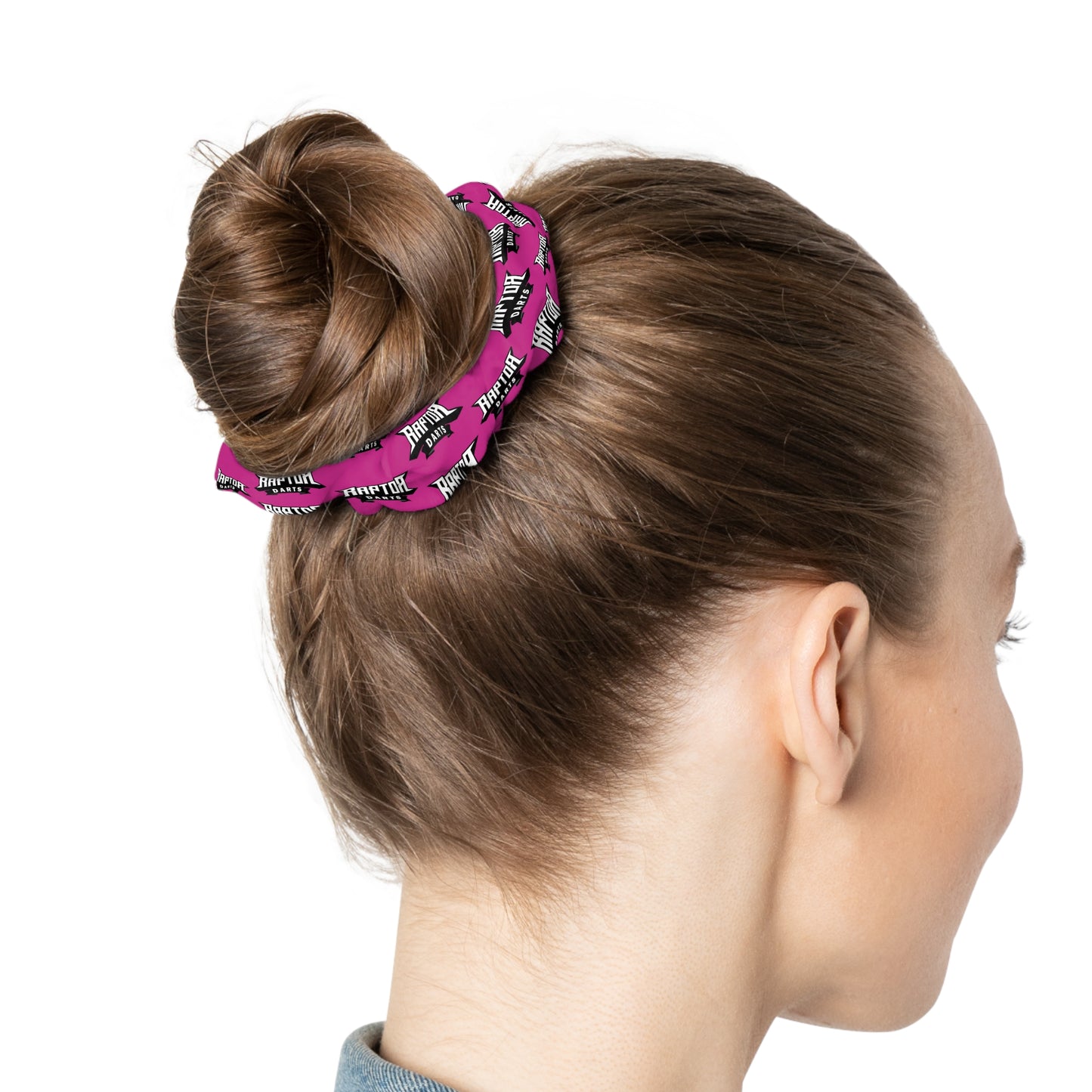Raptor Darts Logo Scrunchie Pink