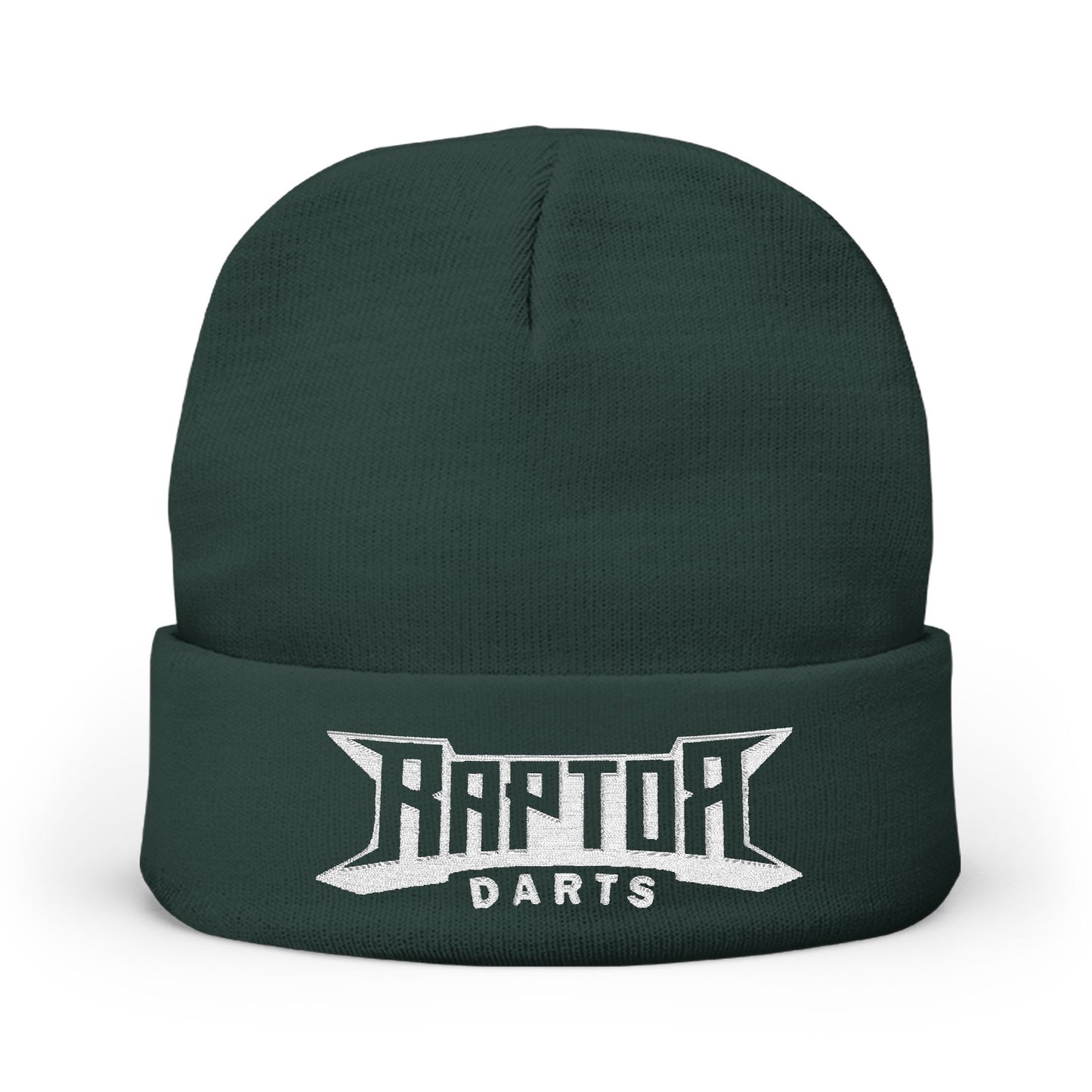 Raptor Darts Embroidered Knit Beanie, Stylish Winter Hat, Outdoor Accessory, Gifts for Him/Her, Casual Streetwear