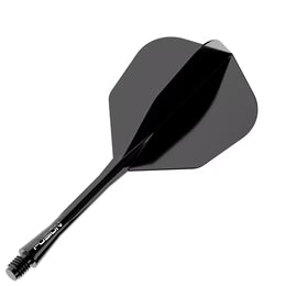 Winmau Fusion Integrated Flight & Shaft- Black #6
