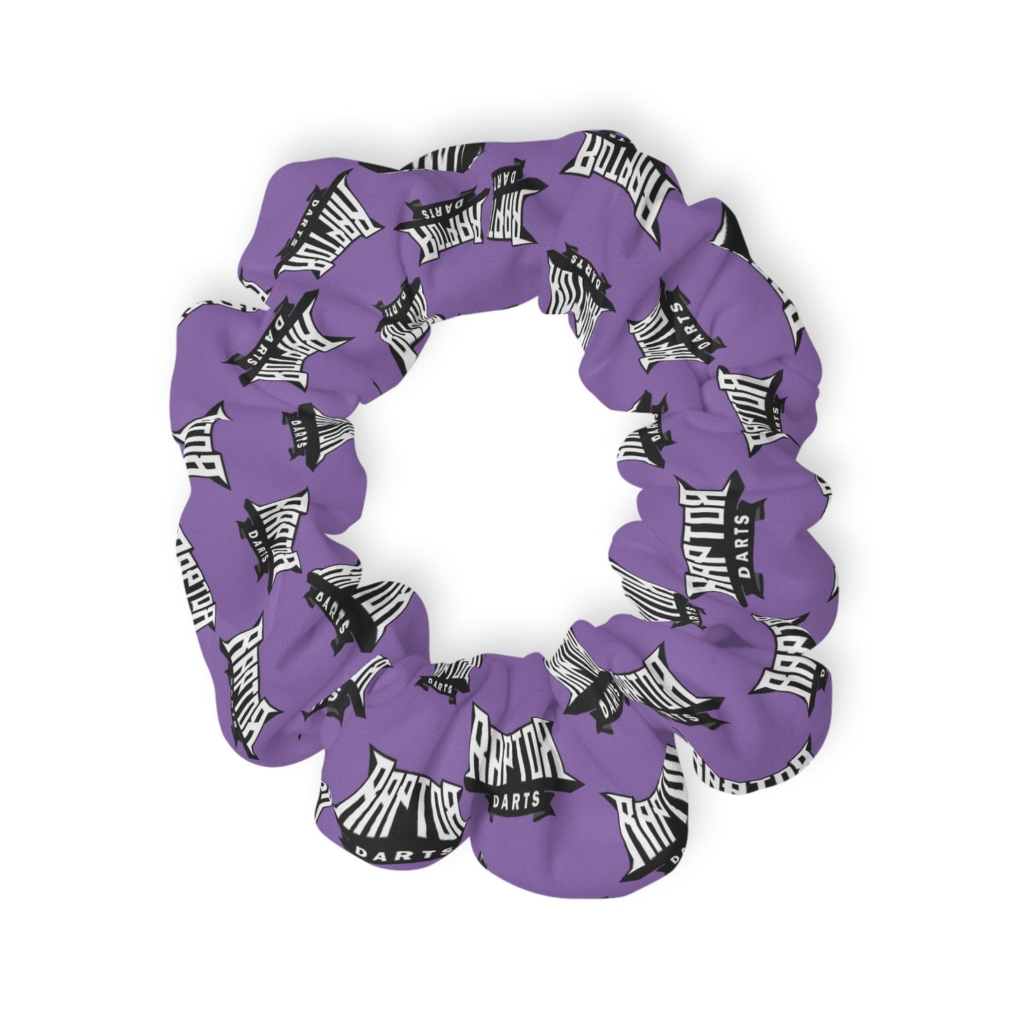 Raptor Darts Logo Scrunchie Light Purple