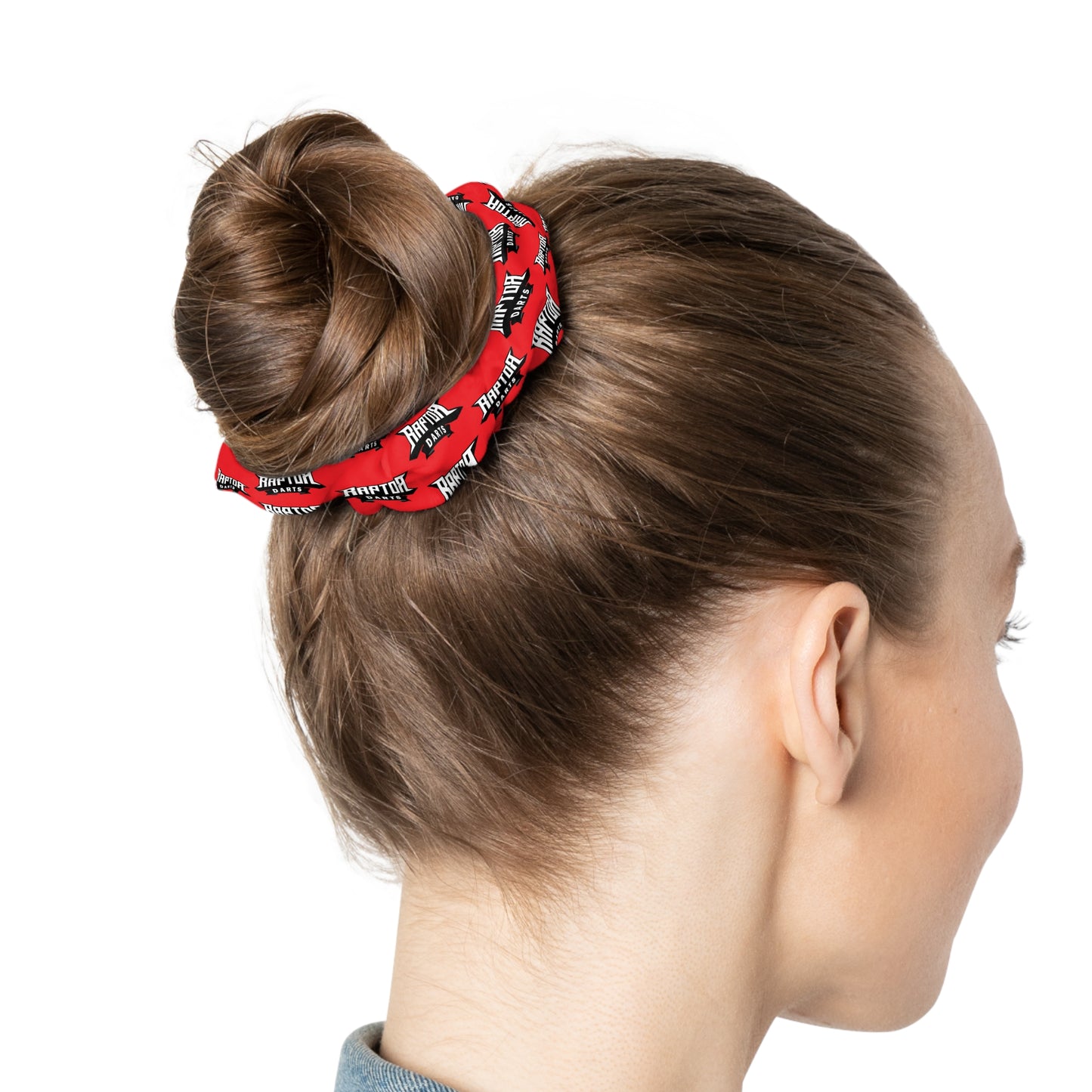 Raptor Darts Logo Scrunchie Red