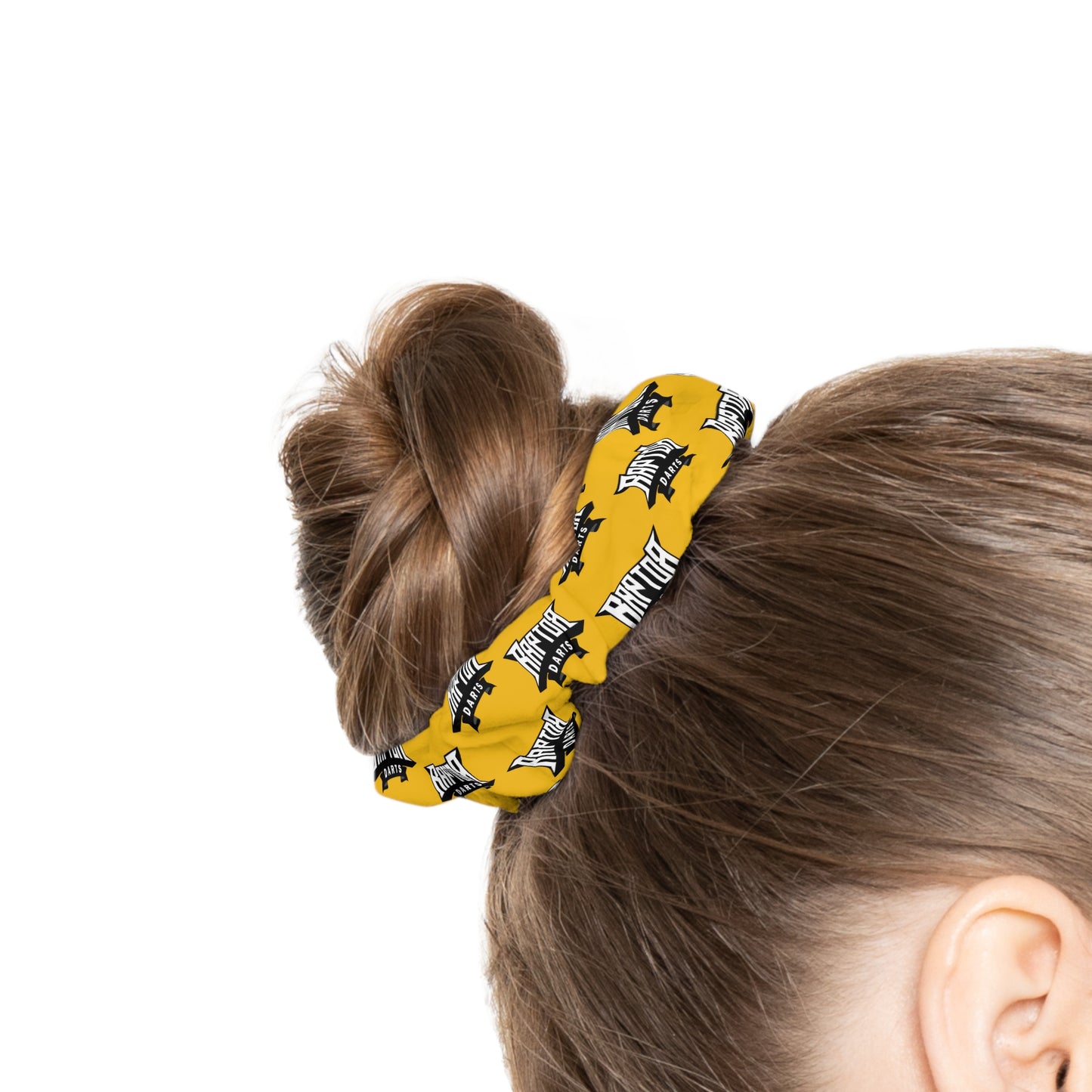 Raptor Darts Logo Scrunchie Yellow
