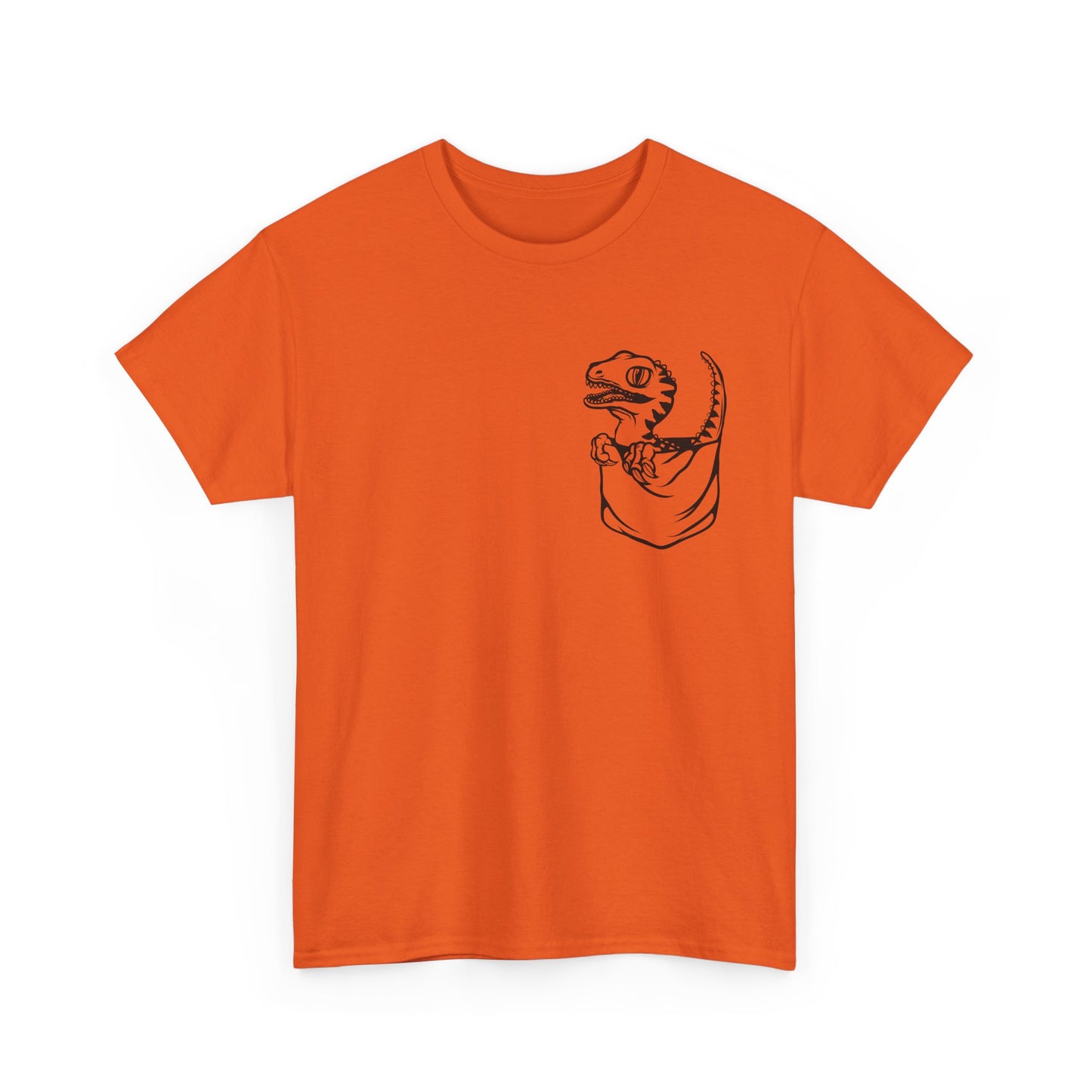 Raptor Pocket Tee - Fun Cotton Shirt for Dart Lovers, Casual Wear, Dino-Themed