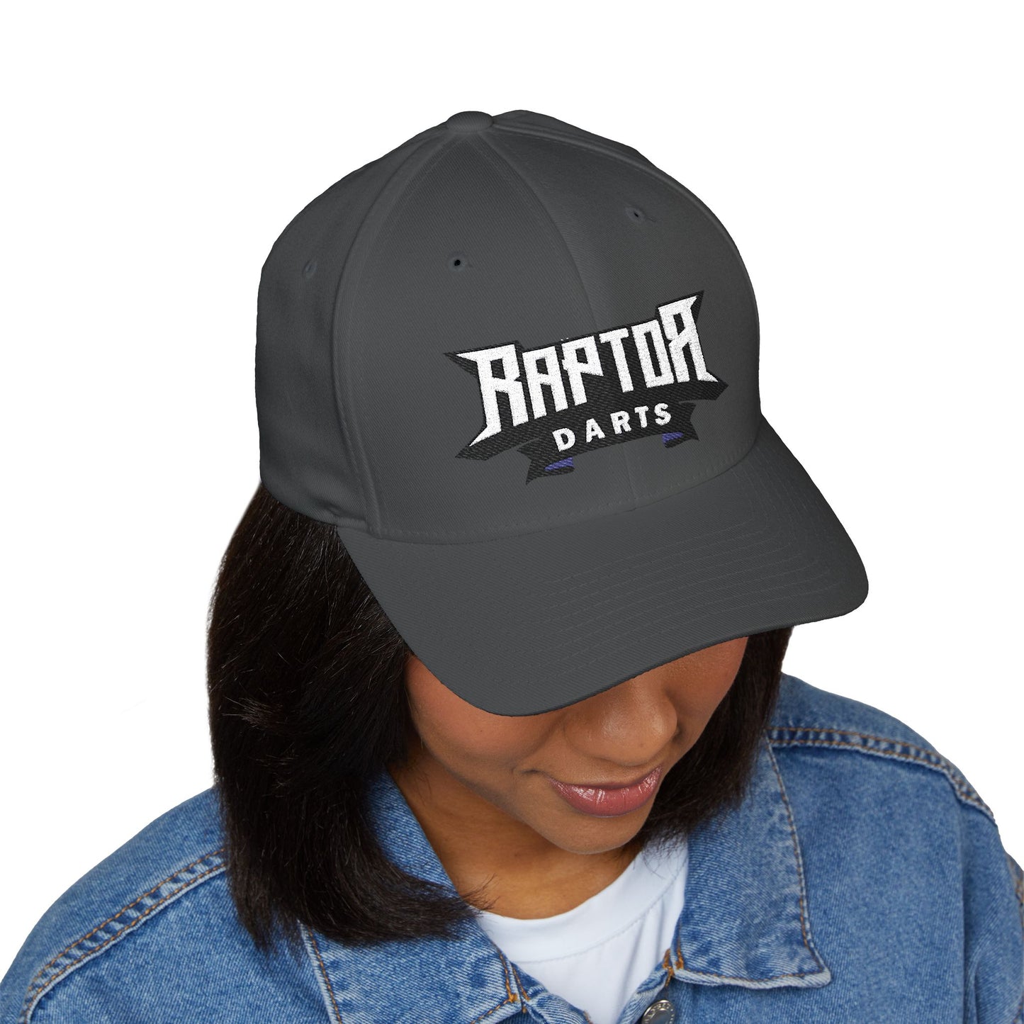 Raptor Darts Embroidered Cap, Structured Baseball Hat, Sports Fan Gift, Dart League Gear, Unique Sports Accessories