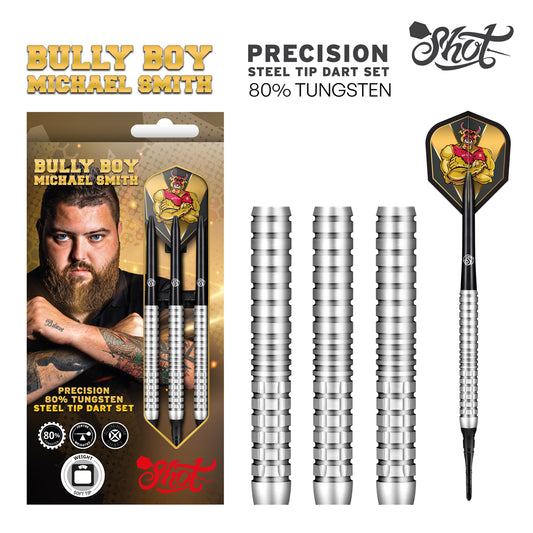 Shot Bully Boy Michael Smith Precision Soft Tip Darts-18gm