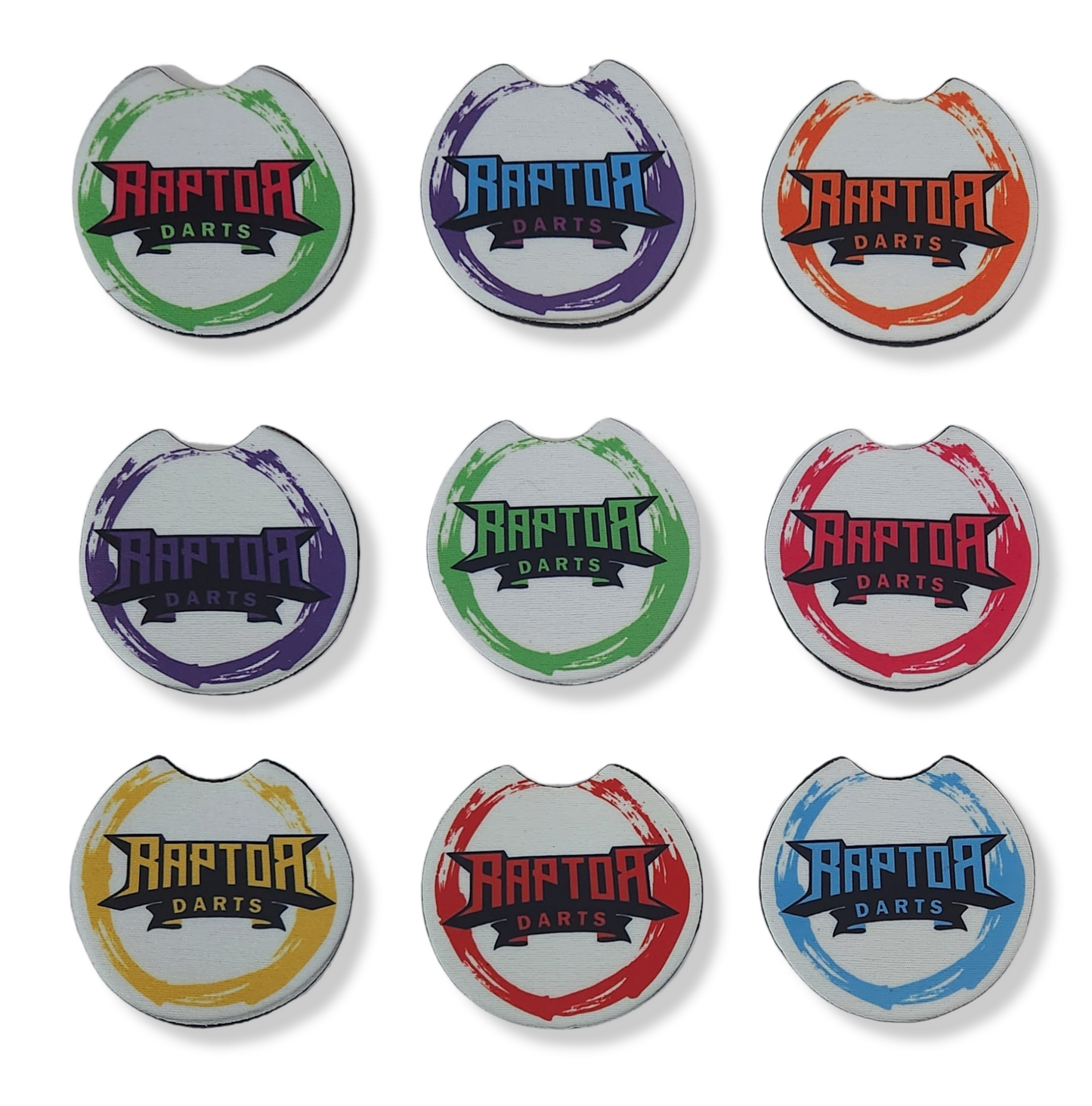 Raptor Darts Car Coasters