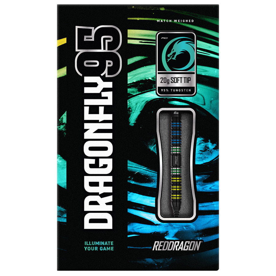 Red Dragon Dragonfly 95 Parallel Soft Tip Darts - 20g