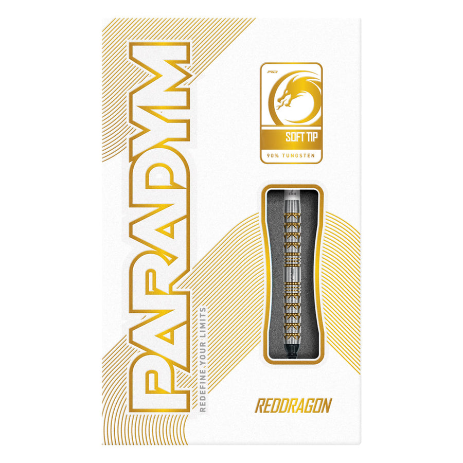 Red Dragon Paradym Gold Parallel Soft Tip Darts - 20gm