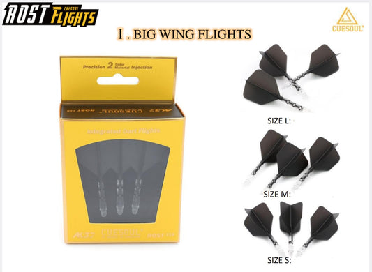 Rost T19 Big Wing Integrated Flights Black/Clear