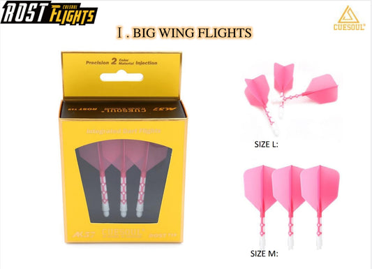 Rost T19 Big Wing Integrated Flights Pink/White