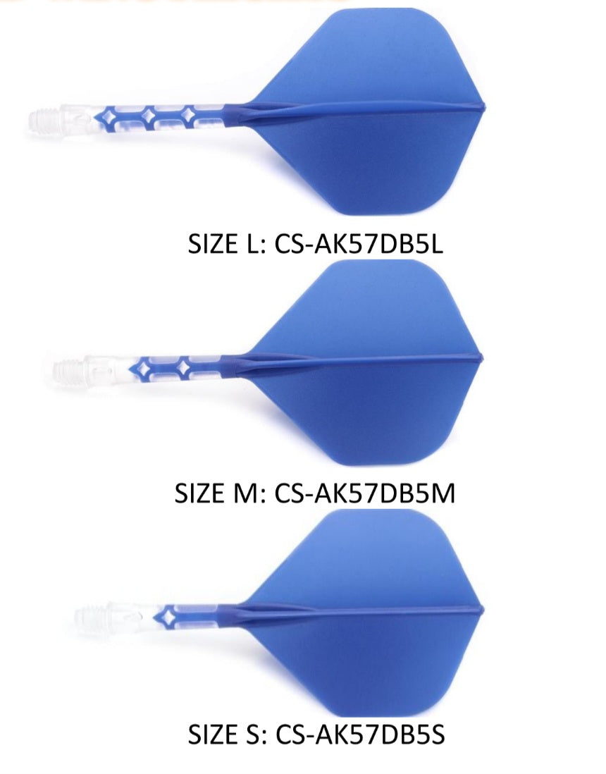Rost T19 Standard Integrated Flights Blue/Clear