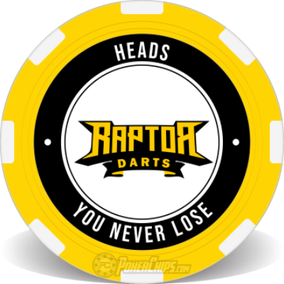 Raptor Dart Poker Chip Flip Coins