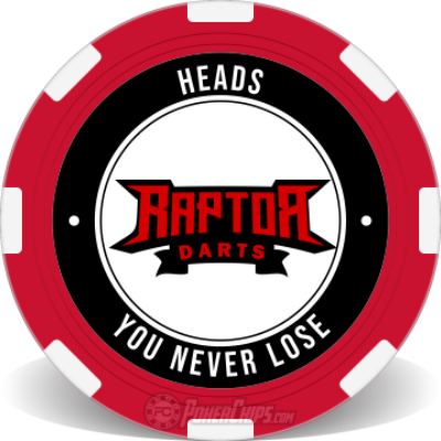 Raptor Dart Poker Chip Flip Coins