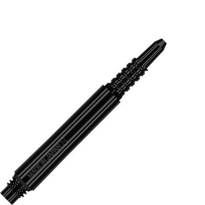 8 FLIGHT LOCKED DART SHAFTS - BLACK