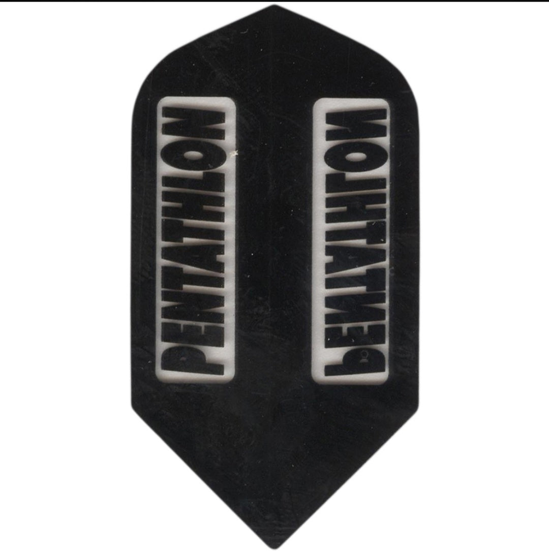 PENTATHLON DART FLIGHTS - SLIM BLACK