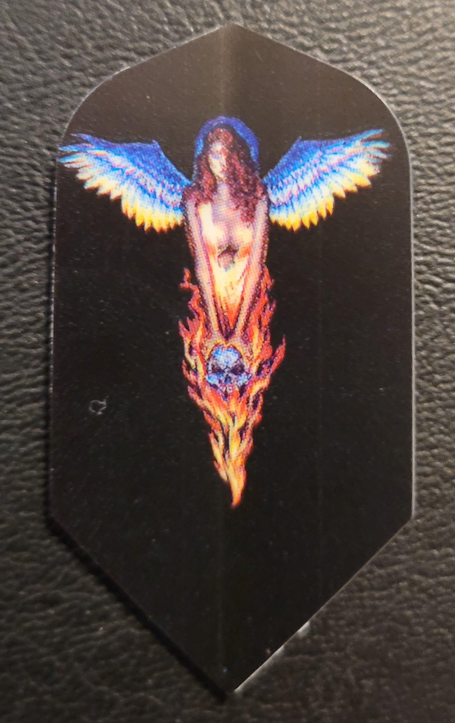 DMI Angel with Skull and Flames Dart Flights Slim