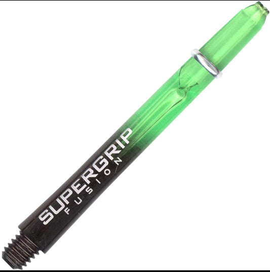 HARROWS SUPERGRIP FUSION DART SHAFTS - GREEN