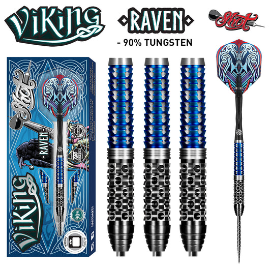 Viking Raven Steel Tip Dart Set-90%-Tungsten-23g