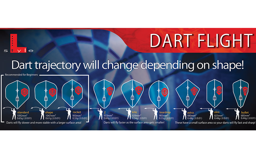 L-STYLE PRO DART FLIGHTS - L3 / SHAPE