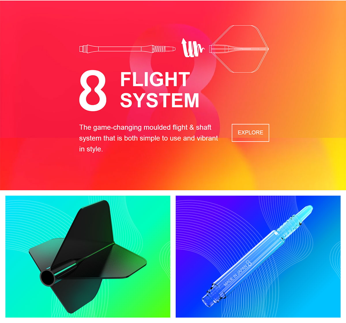 8 FLIGHT DART FLIGHTS - SLIM