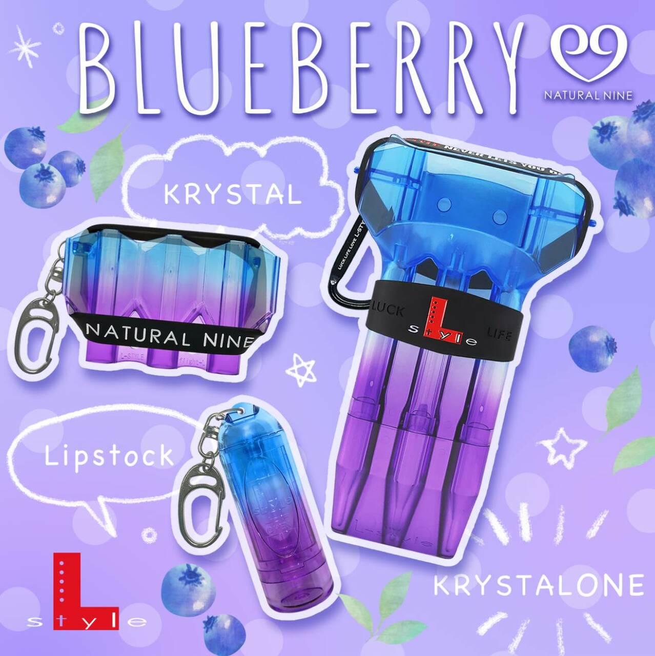 L-Style Lipstock Tip & Shaft Case Natural Nine