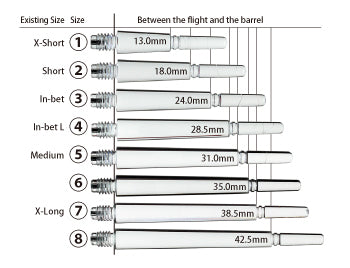 FIT FLIGHT GEAR NORMAL LOCKED DART SHAFTS