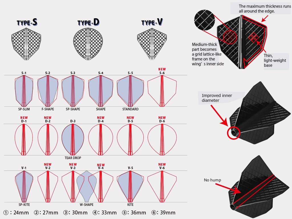 Fit Flight Pro Dart Flights - D Series White