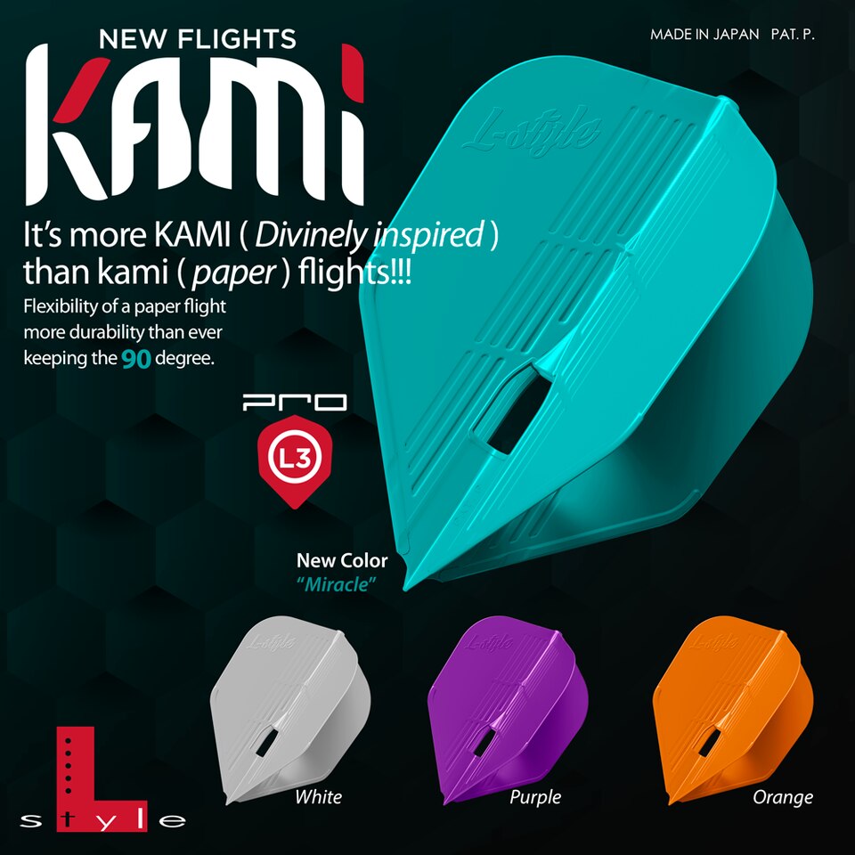 L-STYLE PRO KAMI DART FLIGHTS - L3 SMALL STANDARD